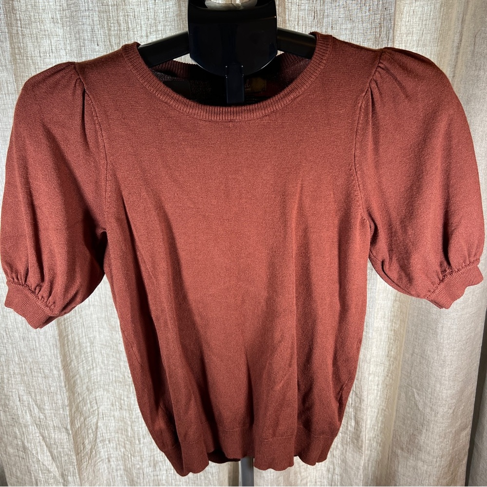 Marled knit blouse size XS